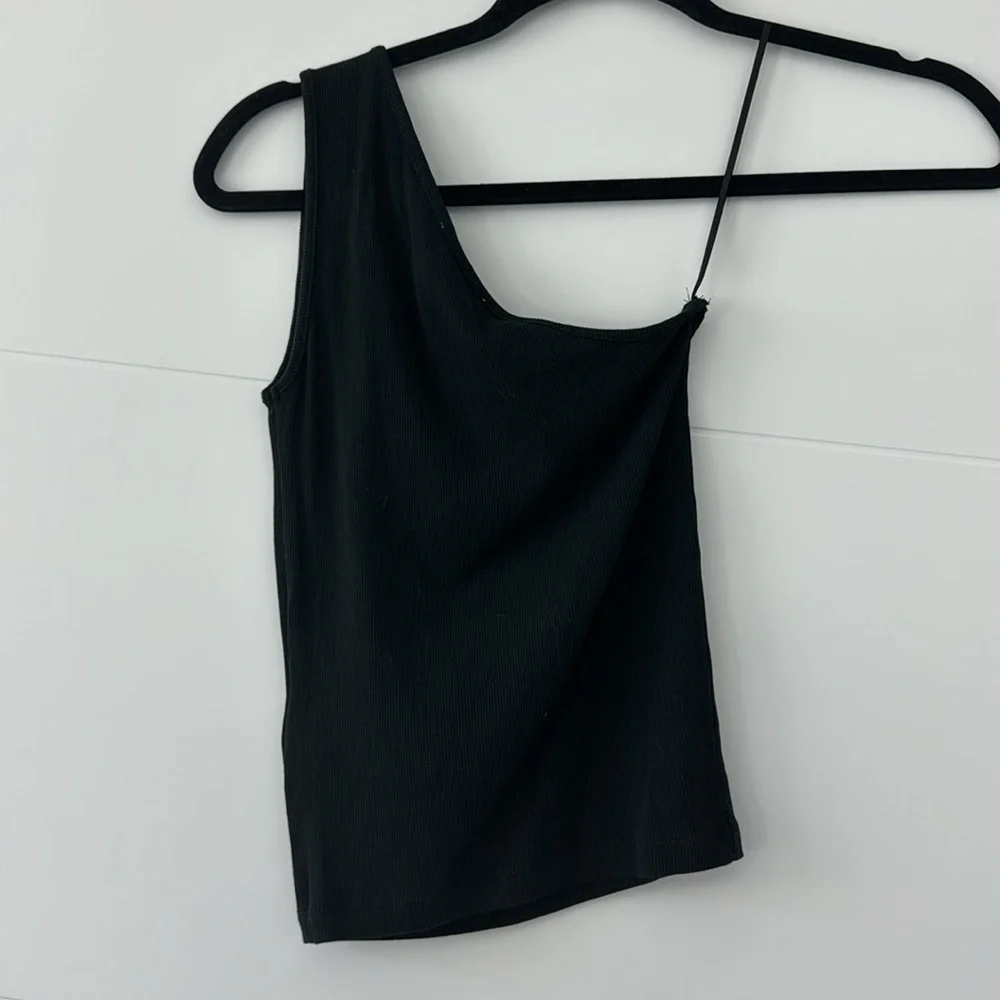 Madewell One-shoulder Ribbed Tank - Picture 2 of 3